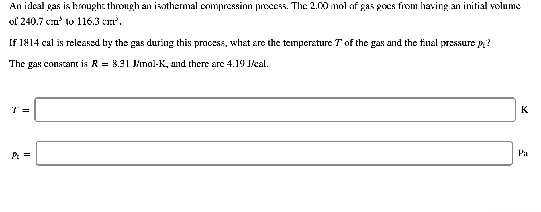 Solved Two moles of an ideal gas with a constant volume heat | Chegg.com