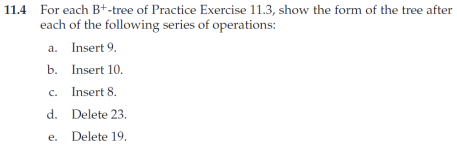 Solved 11.3 Construct a B+-tree for the following set of key | Chegg.com