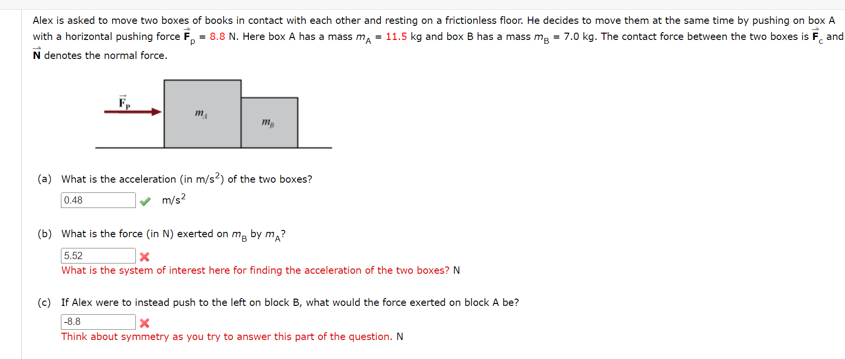 Solved Alex is asked to move two boxes of books in contact