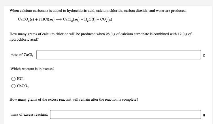 solved-when-calcium-carbonate-is-added-to-hydrochloric-acid-chegg