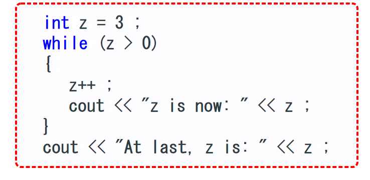 Solved 7 int z = 3; while (z > 0) { Z++; cout