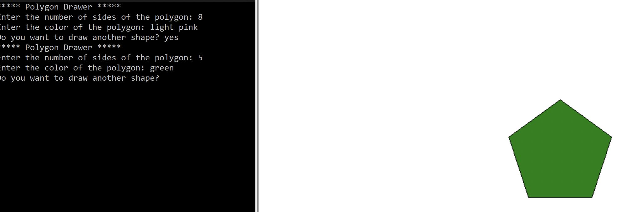 Solved Write a python program that creates any regular | Chegg.com