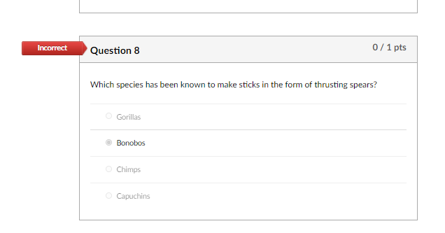 Solved Partial Question 3 0.33 / 1 pts In primate groups, | Chegg.com