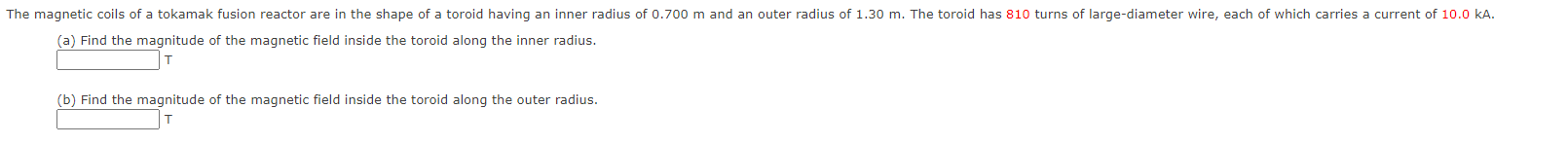 Solved (a) Find the magnitude of the magnetic field inside | Chegg.com