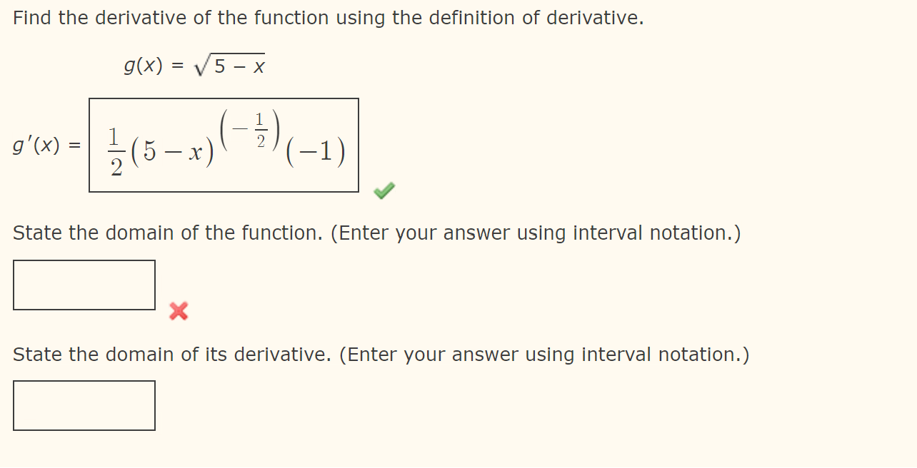Solved Find the derivative of the function using the | Chegg.com