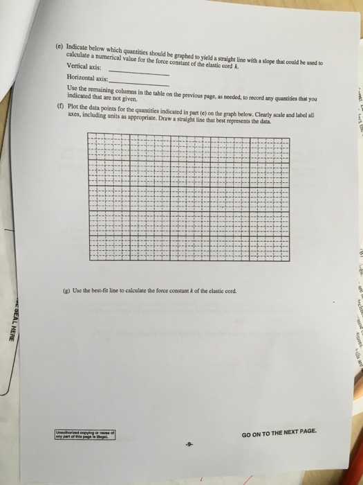 PHYSICS C: MECHANICS SECTION II Time-45 minutes 3 | Chegg.com