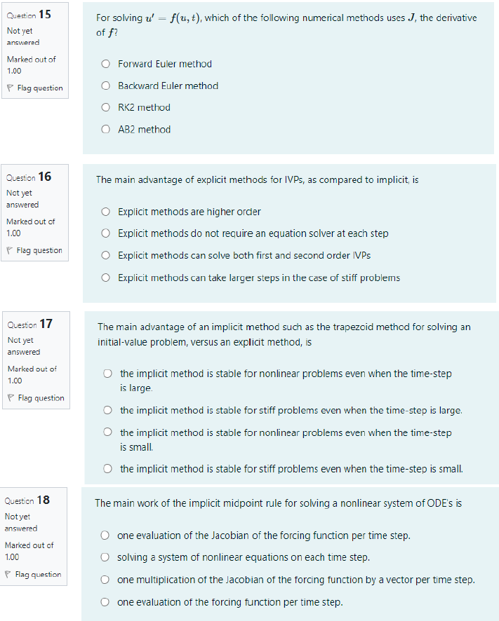 Solved Question 15 Not yet answered Marked out of For | Chegg.com