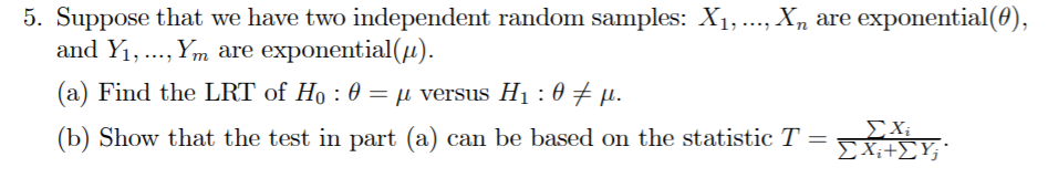 Solved 5. Suppose that we have two independent random | Chegg.com