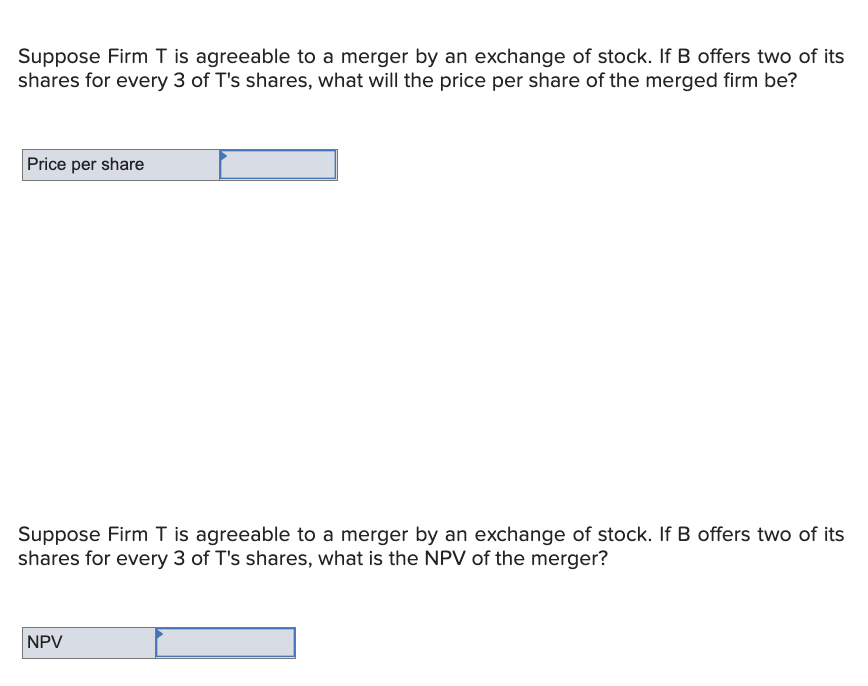 Solved Consider The Following Premerger Information About A | Chegg.com