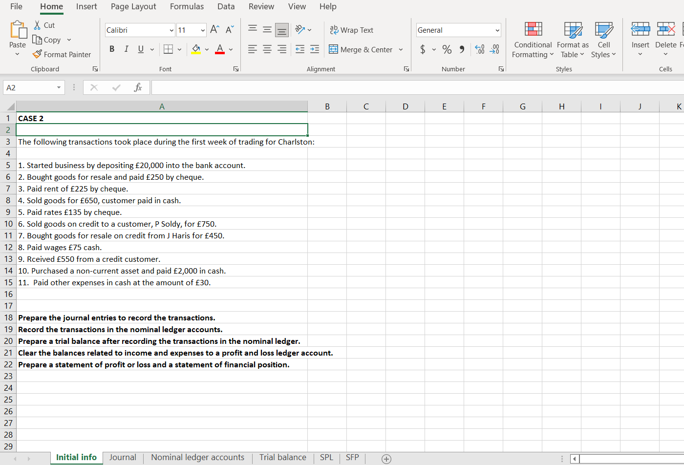 Solved File Home Insert Page Layout Formulas Data Review | Chegg.com
