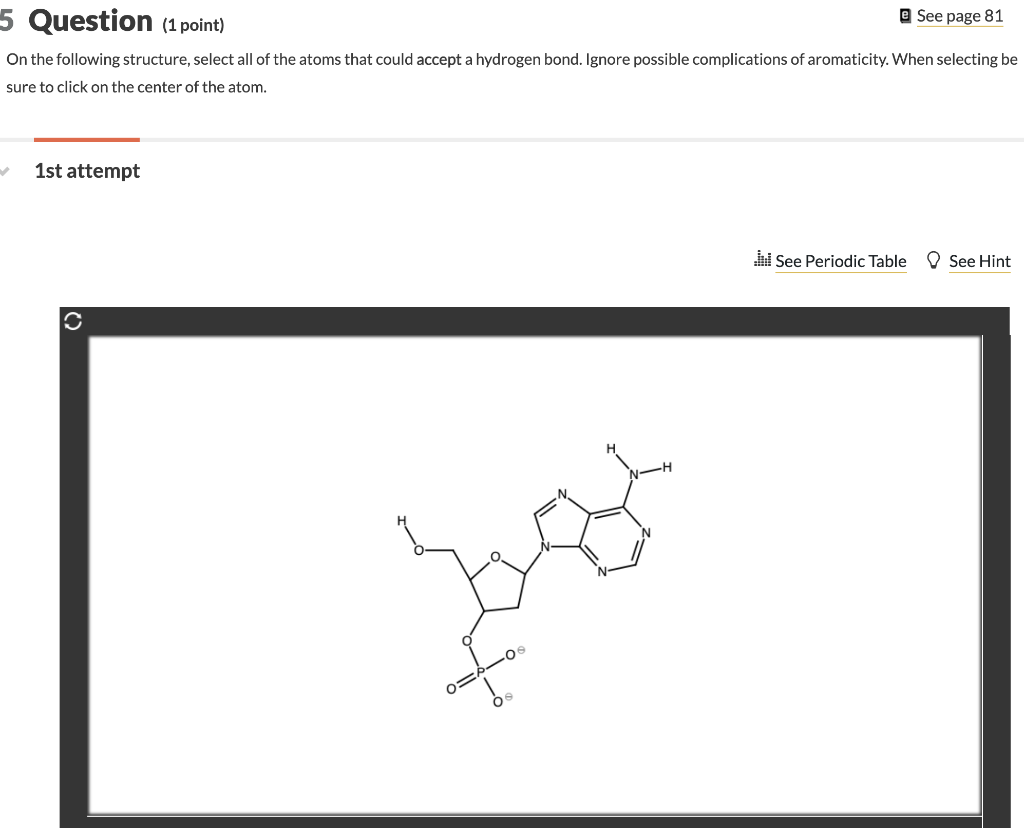 Solved 5 Question (1 point) e See page 81 On the following | Chegg.com