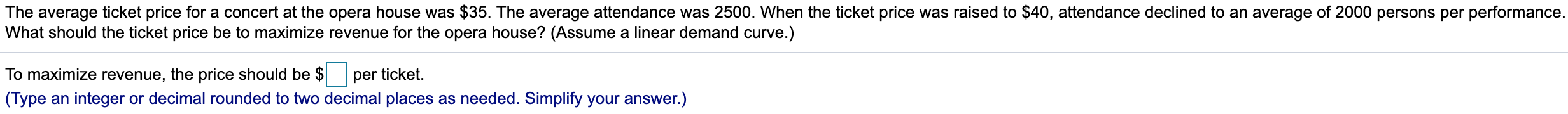 Solved The Average Ticket Price For A Concert At The Opera Chegg solved-the-average-ticket-price-for-a-concert-at-the-opera-chegg