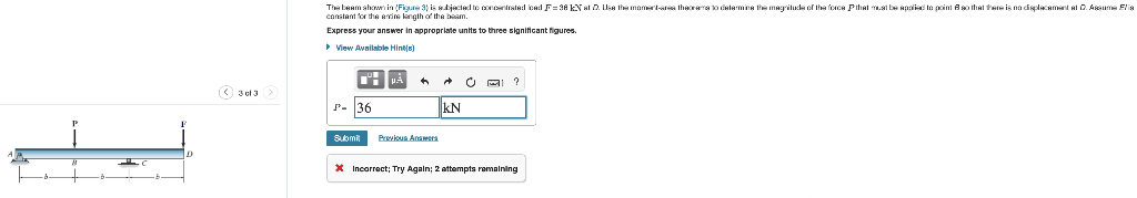 Solved The beam shown in (Figure 3) is subjected to | Chegg.com