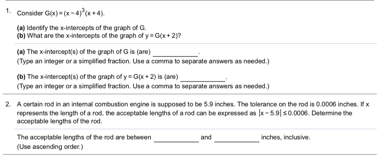 Solved Consider G X X 4 º X 4 A Identify The X Chegg Com