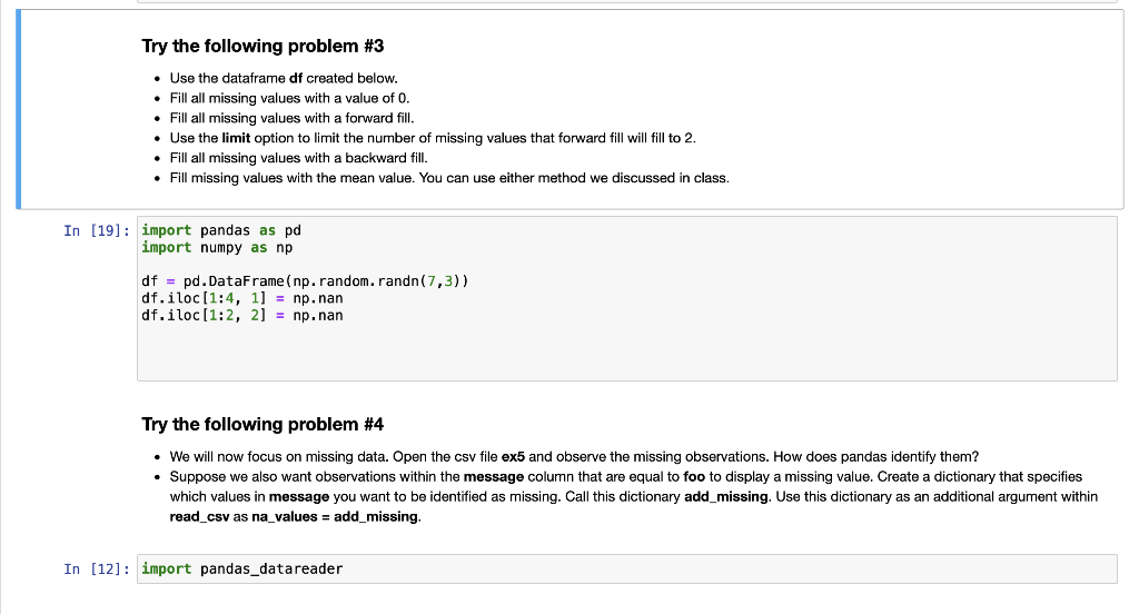 Try The Following Problem 3 Use The Dataframe Df Chegg