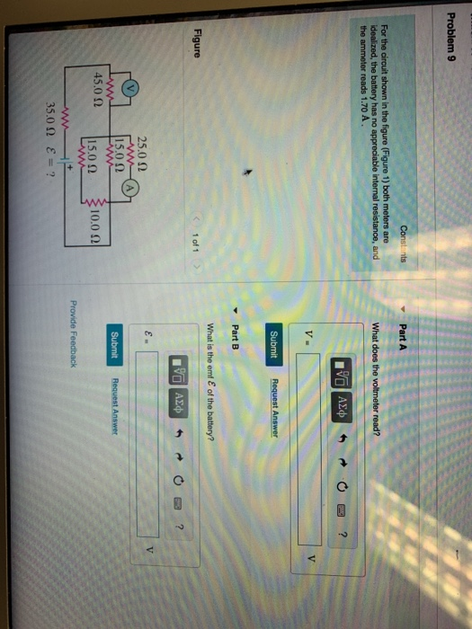 Solved Problem 9 Constants Part A For the circuit shown in | Chegg.com