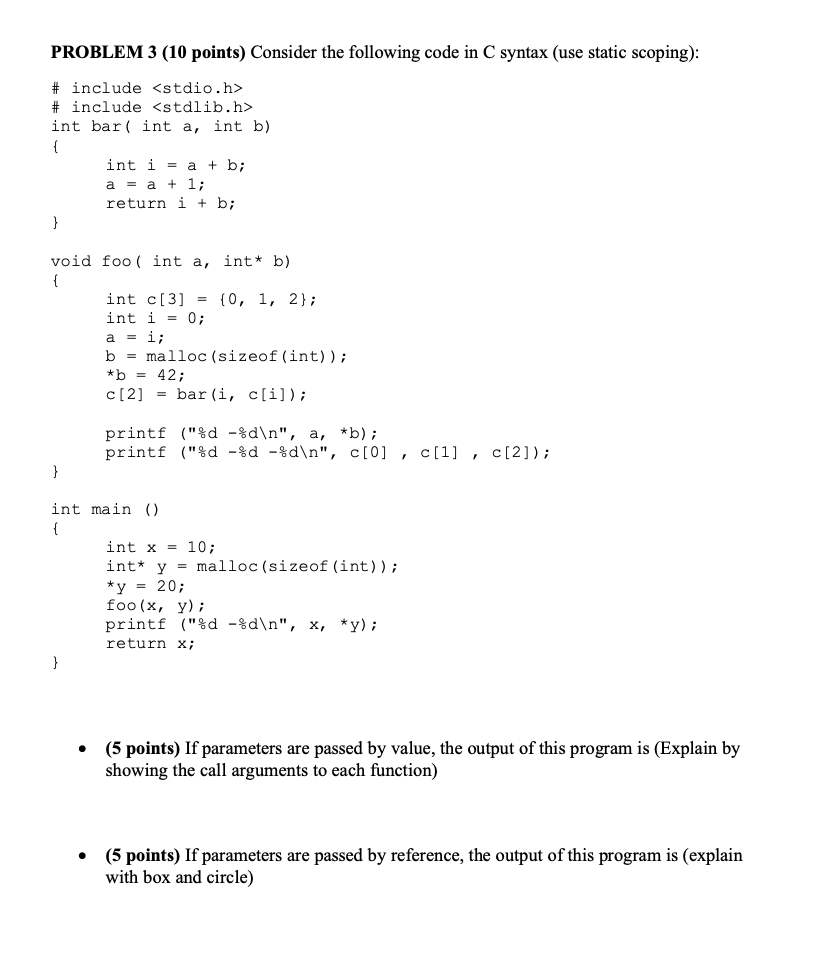 solved-problem-3-10-points-consider-the-following-code-in-chegg