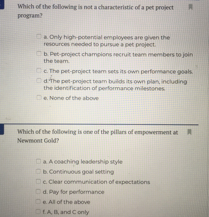 Solved Which of the following is not a characteristic of a | Chegg.com