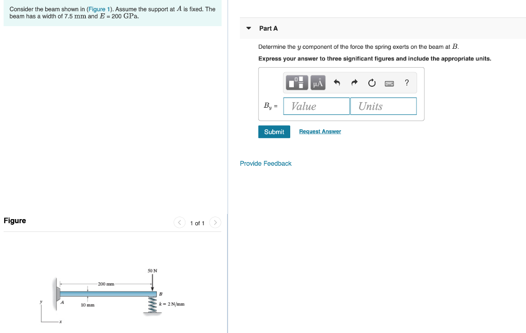 Solved Consider the beam shown in (Figure 1). Assume the | Chegg.com