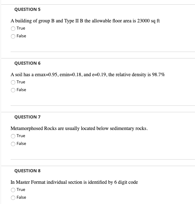 Solved QUESTION 5 A Building Of Group B And Type II B The | Chegg.com