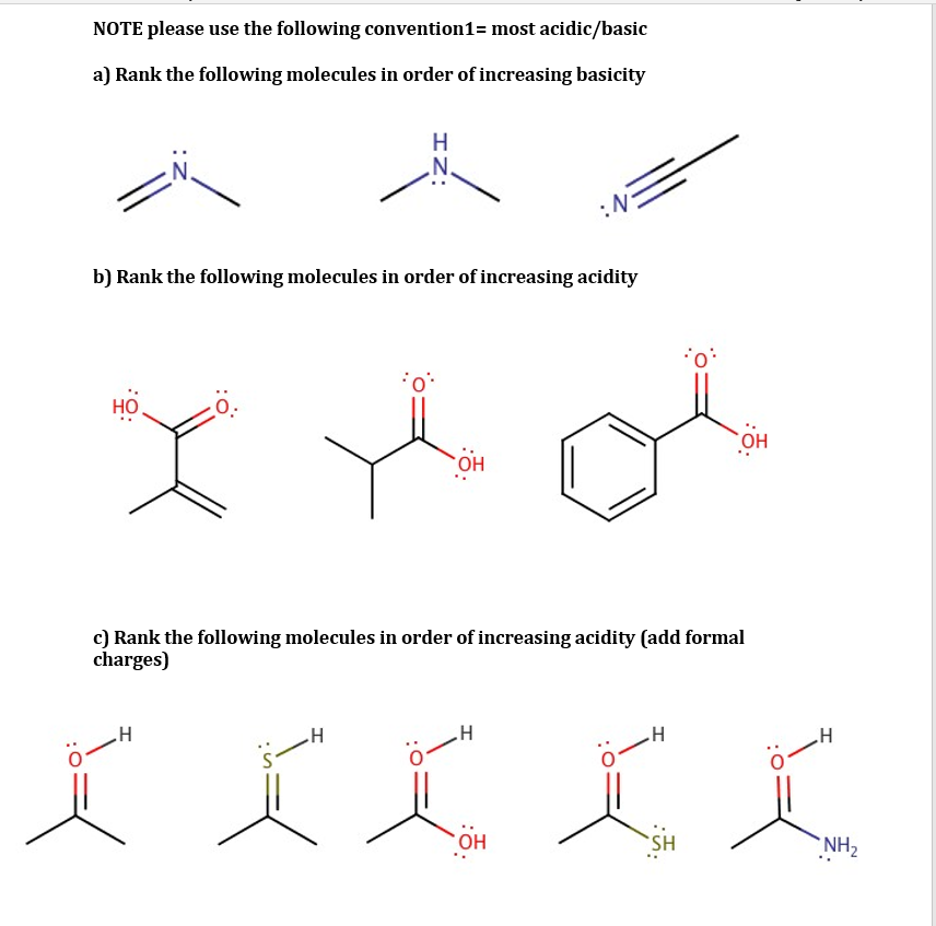 Solved NOTE please use the following convention 1= most | Chegg.com