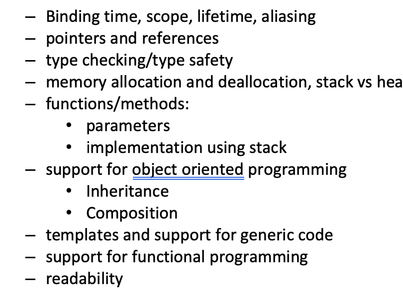 Solved Compare and contrast these programming features in | Chegg.com