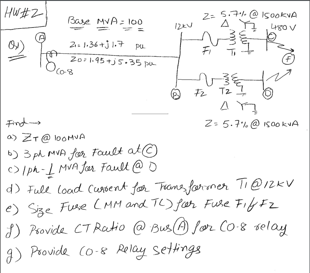Hwh Huny Base Mva 100 21 1 36 1 7 Pu Zo 1 95 Chegg Com