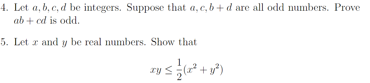 Solved 4. Let A, B, C, D Be Integers. Suppose That A, C, B + | Chegg.com