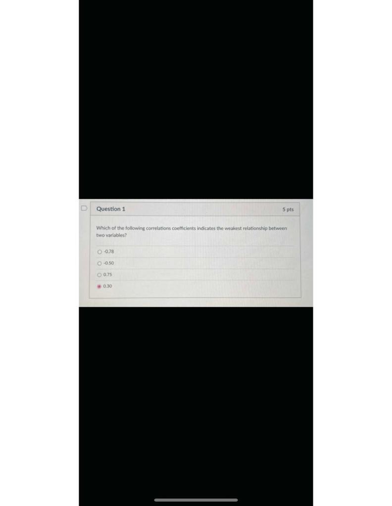 Solved D Question 1 5 pts Which of the following | Chegg.com