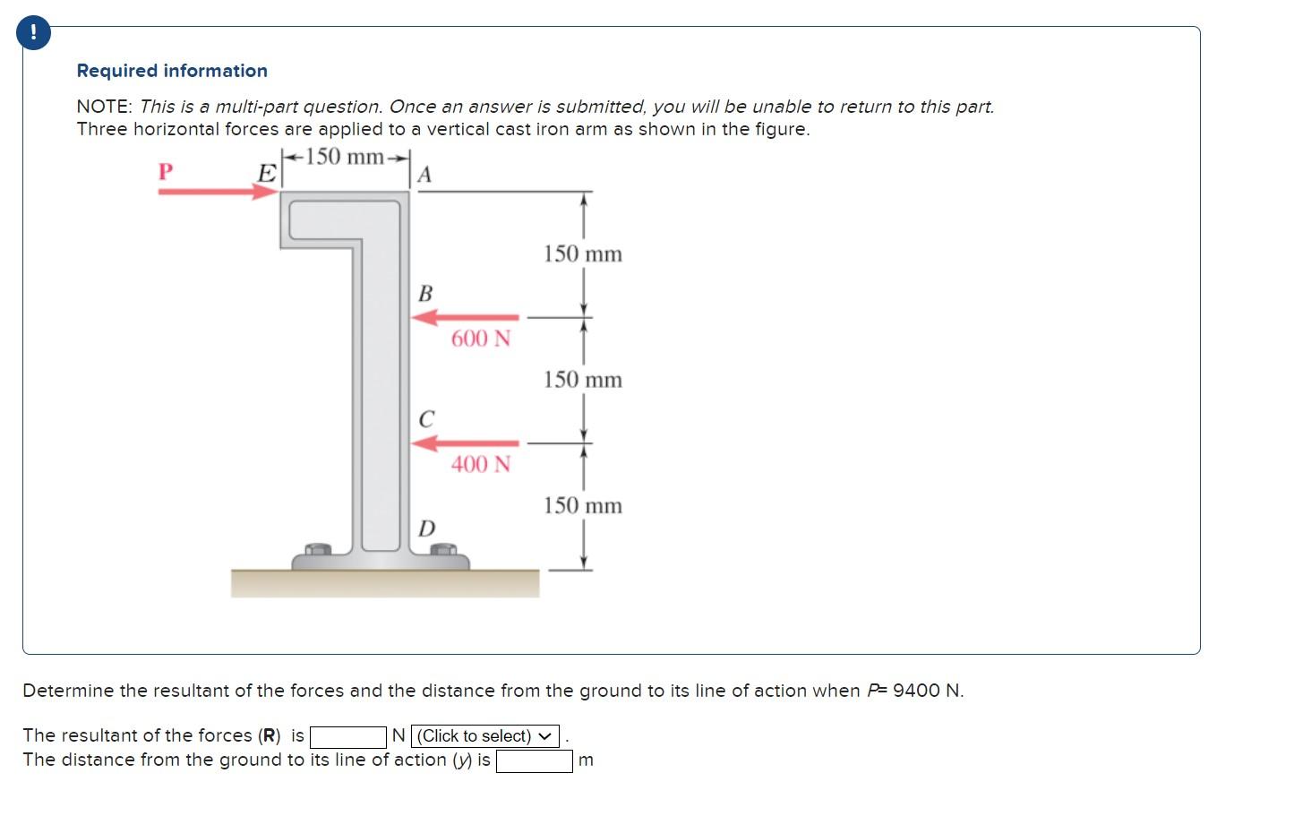 Solved Required information NOTE: This is a multi-part | Chegg.com