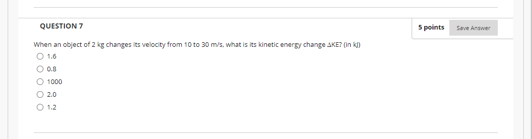 Solved QUESTION 7 5 points Save Answer When an object of 2 | Chegg.com