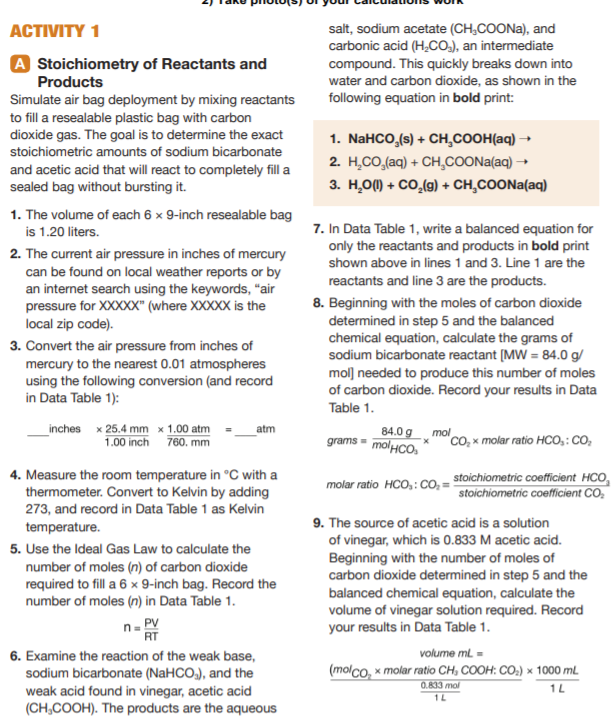 Solved Airbag Lab Data Table 1 Model Air Bag Need help with