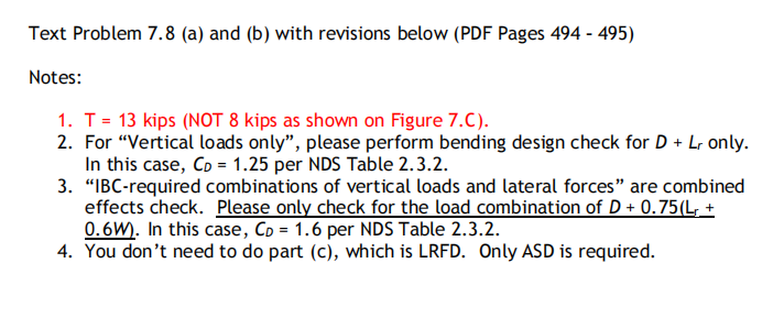 Solved Text Problem 7.8 (a) And (b) With Revisions Below | Chegg.com