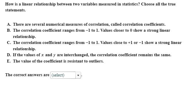 Solved How is a linear relationship between two variables | Chegg.com
