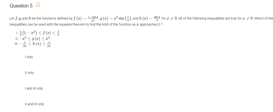 Solved Question 5 A Let F G And H Be The Functions Defi Chegg Com