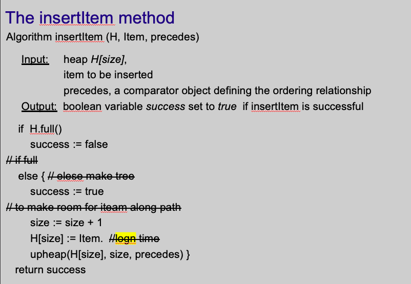 Can you write heapsort java code class from | Chegg.com