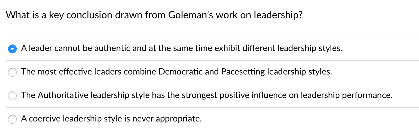 which conclusion about progress in leadership research is most accurate