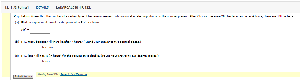 Solved (a) Find an exponential model for the population P | Chegg.com