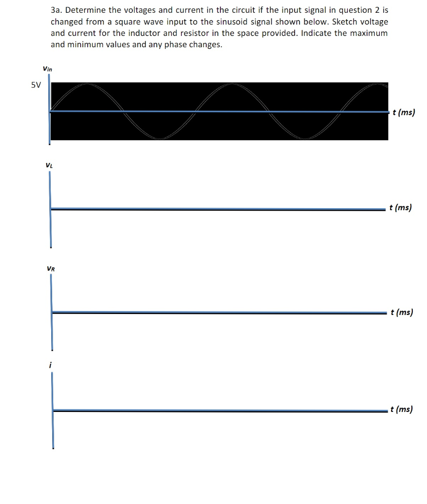 Solved 2.Given an RL circuit shown below and the provided | Chegg.com