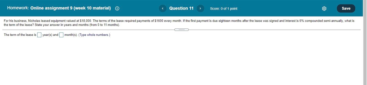 Solved Homework: Online assignment 9 (week 10 material) Part | Chegg.com