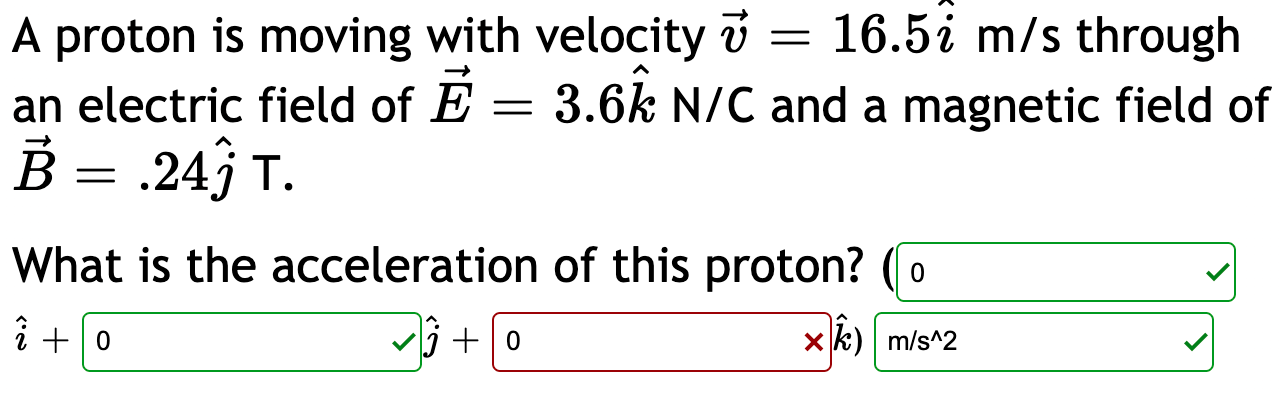 Solved A Proton Is Moving With Velocity V 16 54 M S Throu Chegg Com