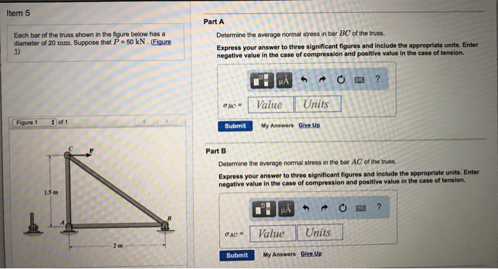 Solved Each bar of the truss shown in the figure below has a | Chegg.com