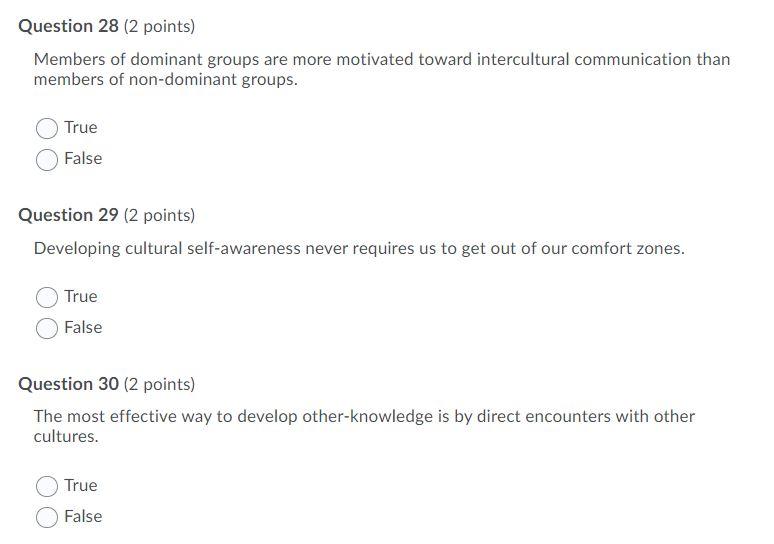 Solved Question 28 (2 points) Members of dominant groups are