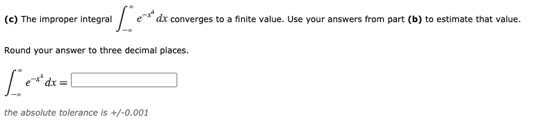 Solved (a) Graph f(x) = e-** and shade the area represented | Chegg.com