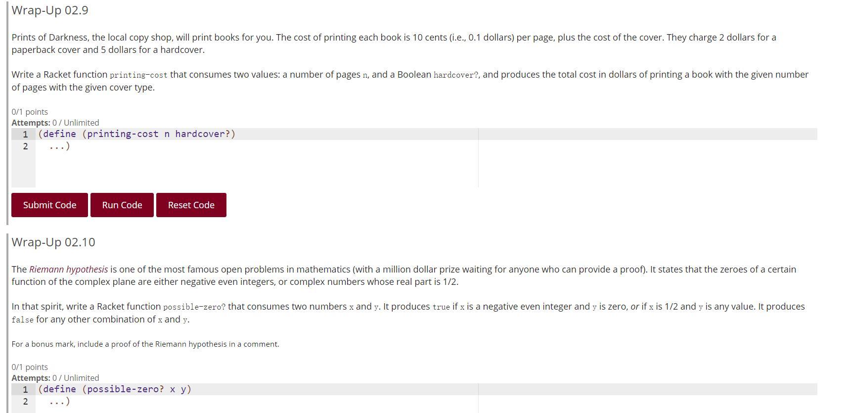 Solved Wrap-Up 02.9 Prints of Darkness, the local copy shop, | Chegg.com