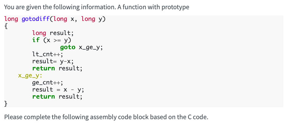 Solved You are given the following information. A function | Chegg.com