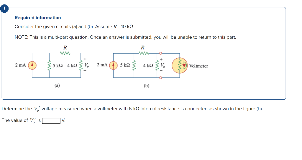 Solved Required Information Consider The Given Circuits A Chegg Com