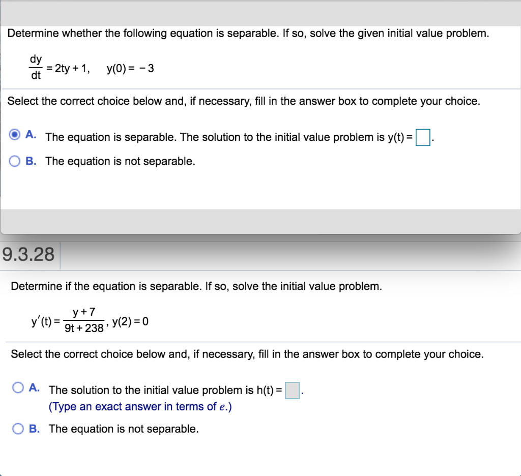 Solved Determine Whether The Following Equation Is 9723