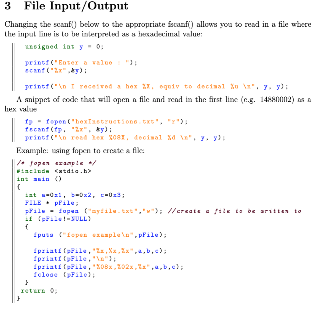 1 Description Read in and decode a file of MIPS | Chegg.com