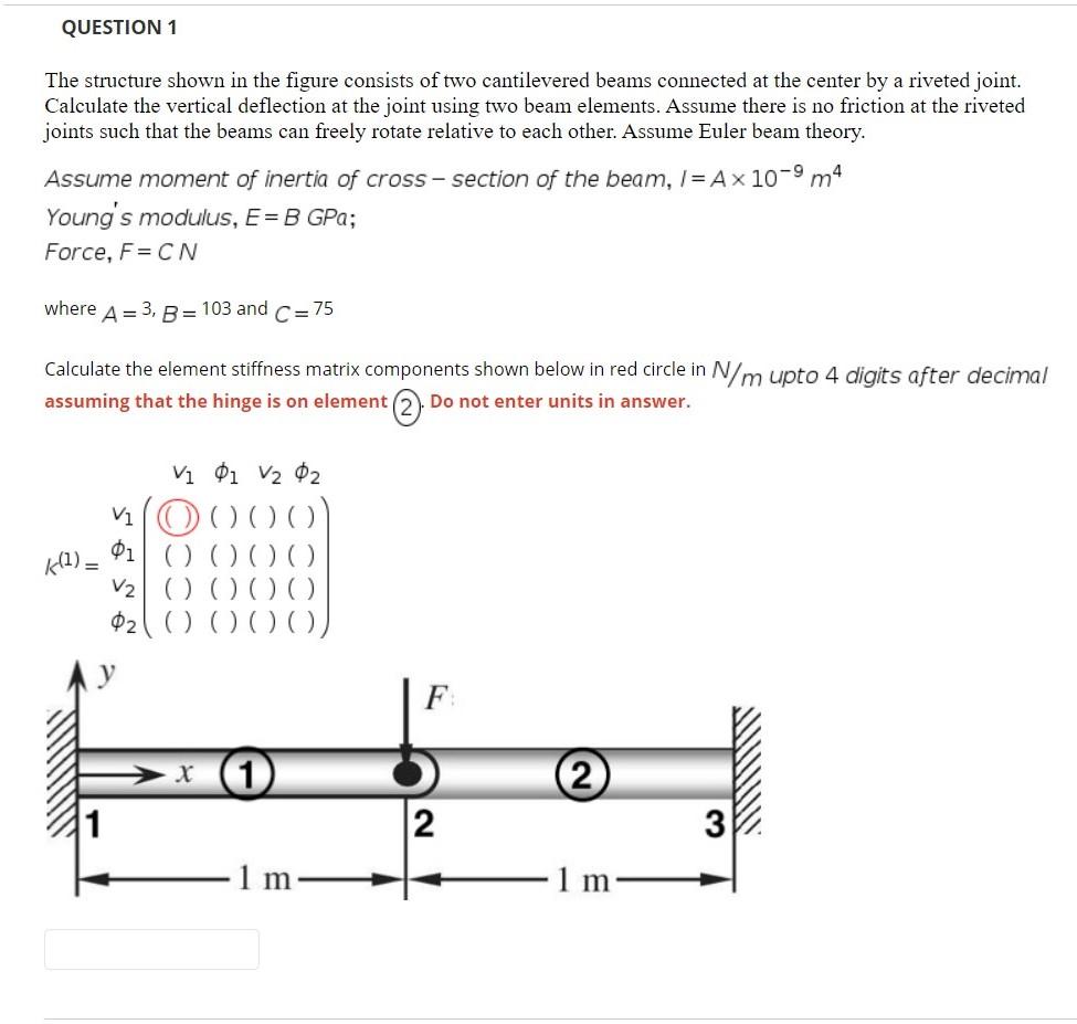 Solved QUESTION 1 The structure shown in the figure consists | Chegg.com